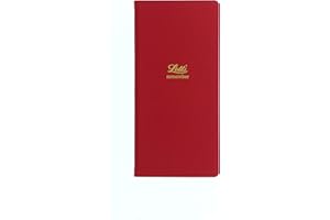 Letts of London Icon Slim Pkt Password Book Rouge - Carnet de mots de passe - 160 pages - 15.2 x 7.4 x 0.9 cm