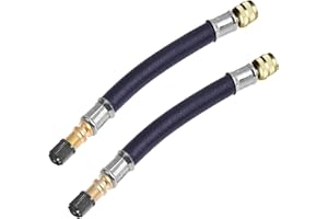 Bujingyun Flexible Gummi-Verlängerung für Reifenventil-Adapter mit Ventilkappe für universelle Autos, LKWs, Motorräder, Fahrräder (210 mm)