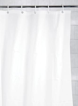 Kiera Grace Mildew Free Shower Curtain Liner With Magnets And