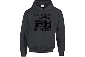 BANG TIDY CLOTHING 4x4 Hoodie - Buy Bigger Toys 4WD Off Road Vehicle Hoodies - 4 Wheel Drive Clothing Gift for Men - LR Series