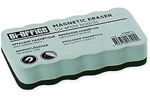 Bi-Office Cancellino Magnetico Leggero, Per Lavagne Magnetiche Bianche, 105 x 55 x 23 mm