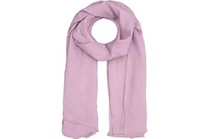 Zwillingsherz Seiden-Tuch für Damen Mädchen Uni Elegantes Accessoire/Baumwolle/Seiden-Schal/Halstuch/Schulter-Tuch oder Umschlagstuch einsetzbar