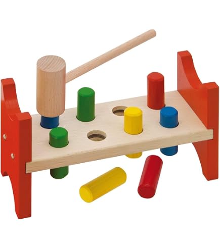 Small Foot – Circuit à Boules En Bois – Junior – Grandes Billes – Toboggan, Moulin, Balançoire – Extensible – Dès 18 Mois – Effets Surprise