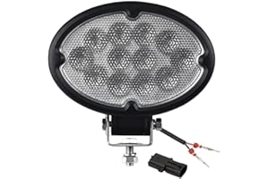 Hooma Focos de Trabajo Led Para Tractor Ovalados 12V 24V 36W 6000K Compatible con AGCO/Challenger/Massey Ferguson