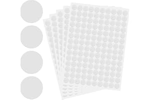 Grevosea 560 Stück Schraubenloch Aufkleber,schraubenabdeckung Selbstklebend,abdeckkappe,weiss Abdeckkappen für Bohrlöcher Ø12mm Möbel Abdeckung Aufkleber für Möbel Schrank Tür Schrauben-weiß