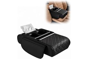 EliphonTowne Armlehnen Polster Fürs Auto - Armlehnes Box Für Fahrzeuge, Universelle Armlehnens Mittelkonsole, Mittelarmlehne Universal-Auto, center console cover