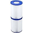 Bestway Flowclear Type II Filter Cartridge, Bestway Swimming Pool and Spa Filter, Easy installation, Pool Cleaning Filter, Pack of 2