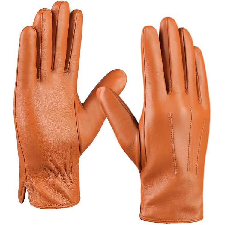 Gants Homme BISON DENIM En Cuir PU - Compatible écran Tactile - Chauds Pour L'hiver - Taille S à XXL