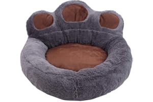 beautyhe Camas para Perros Morder Antideslizante Garra De Oso Caseta Perro Ligero Suave Cototel Canal Casa para Gatos para Perros Gato PequeñOs Y Medianos Grandes 40,Grey