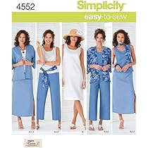 Simplicity Sewing Pattern 1446: Six Made Easy Pull on Tops and Pants or Shorts for Plus, Size, Paper, White, FF (18W 20W 22W 24W