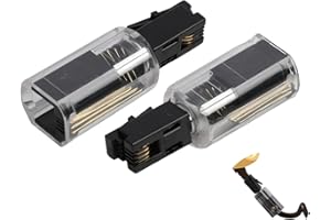 Fllyvly Pack de 2 Démêleurs de Câbles Téléphoniques, Rotation à 360 Degrés, Compatible avec Tous Modèles de Combinés, Installation Facile, Facile à installer Noir et Transparent