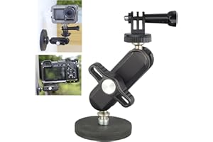 FOTOBETTER Magnetic Camera Mount with Magic Arm, Magnetic Mount Base Stand with 1/4"-20 Thread Compatible with GoPro Hero 11 10 9 8 7 6 5 Black,DJI Action,Crosstour/Campark/AkASO and More