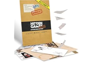 Hidden Games Scène du Crime - l'affaire Bourg-Le-Petit - Française - Jeu de scène de Crime réaliste, Jeu de détective passionnant, Jeu d'Escape Room