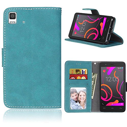 BQ Aquaris E4 5 4 5 Funda   VENTER   Cubierta Funda con ranuras para tarjetas  Flipable tel  fono m  vil flip Funda  Cubierta de tel  fono m  vil protectora Funda accesorio m  vil protecci  n de parachoques Para BQ Aquaris E4 5 4 5