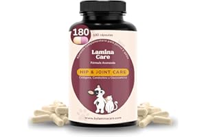 Lamina Care - Condroprotector Perros y Gatos para Fortalecer las Articulaciones y la Cadera con Glucosamina, Colageno para Perros, Condritiona y Mejillon Labios Verdes, Antiinflamatorio Perros y Gatos