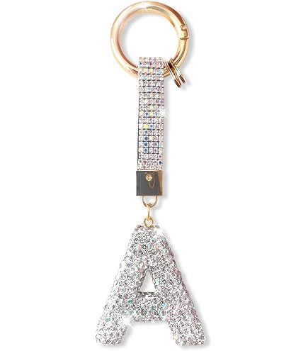 Portachiavi Personalizzato Con Iniziale E Nappa, Ciondolo Occhio Turco E Stelle, In Resina Lucida, Regalo Per Donna E Ragazza