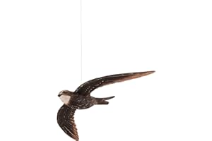 ‎WILDLIFEGARDEN WILDLIFEGARDEN Wildlife Garden WG422 DecoBird Mauersegler - Handgeschnitzter Dekorative Vogel aus Holz - Fliegende Vögel