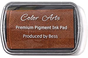 Desuibao Tampon Encreur pour Timbres, Tampons en Caoutchouc, Tampon Encreur Lavable pour Loisirs Créatifs, Tampon Encreur Permanent en Tissu pour Empreintes Digitales, Fabrication de Cartes