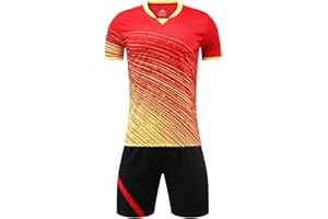 Jowowha Kinder Sport Kleidung Set Jungen Mädchen Sports Trikots Ärmellos/Kurzarm T-Shirt und Shorts Sport Trainingsanzug Fussball Basketball Kleidung