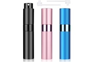 ACWOO 3 szt. 10 ml mini butelka na perfumy, przenośny rozpylacz na perfumy, przenośna butelka z rozpylaczem do podróży, na imprezę, do codziennego życia