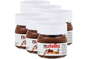 6x Ferrero Nutella World Glas Brotaufstrich Schokolade 25g