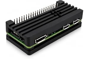 Raspberry Pi Zero 2 W aluminiumhölje med passiv kylning, kylfläns termisk dyna och 20 stift GPIO-kontakt, Raspberry Pi Zero-k
