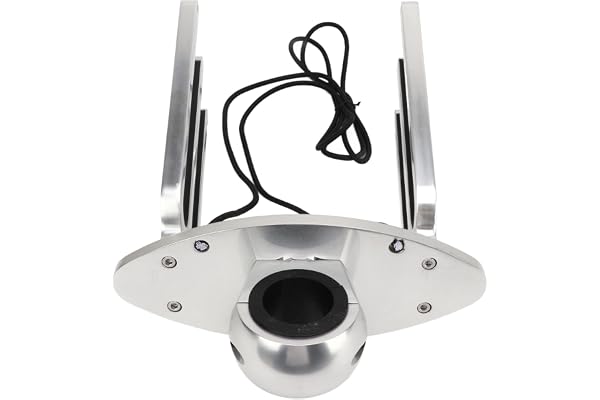 Tomantery Polerat Wakeboard Tower Rack med Brädskydd för Wakeboardfläktar, Passar 1,89 Tum 2,36 Tum 2,48 Klämslang, två Wakeboards Kapacitet