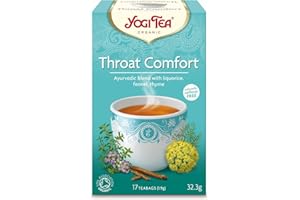 YOGI TEA Yogi Organic Throat Comfort Liquorice/Fennel and Thyme Tea Bag (Pack of 17)