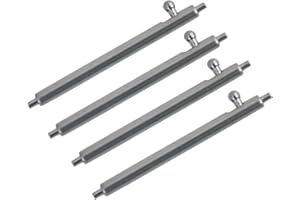RECHERE 4PCS Quick Release Spring Bar Stainless Steel Watch Pins Diameter 1.5mm