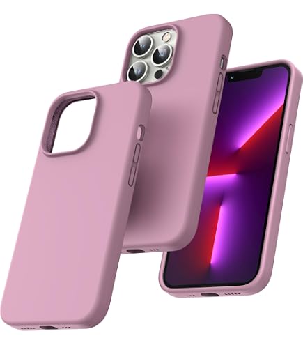 TOCOL Cover per iPhone 13 6,1 Pollic, Silicone Resistente, Fodera in Microfibra, Custodia per iPhone 13 Protezione Antiurto Silicone, Azzurro