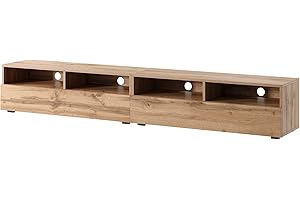 Selsey REDNAW - Mueble TV con Dos cajones - Roble Wotan - 200 cm