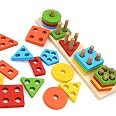 Giocattolo Montessori In Legno Per Bambini 3-6 Anni – Activity Board Magnetica Con 20 Carte E 16 Dischi Colorati, Educativa E Sicura - 5