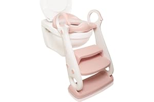 Riduttore wc per bambini con scaletta da BEARTOP | portatile & stabile | altezza toilette 38-42cm | vasino per bambini, rialzo wc, sedile wc bimbi, seggiolino wc | Soddisfazione garantita (3 Anni)*