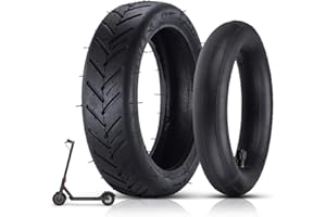 AZAMP 8 1/2 Chambre à air et Pneu Extérieur, Pneu en Caoutchouc Durable pour Scooter Électrique, Pneu Intérieur et Extérieur de Roue de Pneu de 8,5 Pouces pour Scooter Électrique Xiaomi Mijia M365 (Noir)