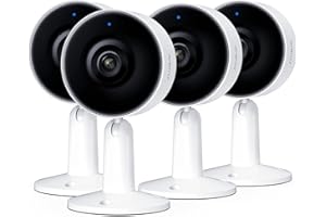 Arenti Dog Camera with App 2.4 GHz Indoor Surveillance Camera with App 2.4 GHz Pet Camera Indoor Camera Baby Camera 1080P HD Night Vision 2-Way Audio Pet Security Camera Motion Detection Alexa 4PC