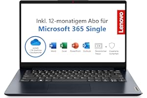 ‎LENOVO Lenovo IdeaPad Slim 1i Laptop | 14" Full HD Display | Intel Celeron N4020 | 4GB RAM | 128GB SSD | Intel UHD Grafik 6000 | Win11 Home | QWERTZ | blau | inkl. Microsoft 365 | 3 Monate Premium Care