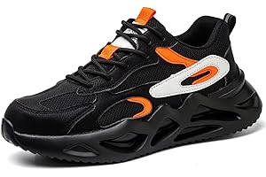 Annvia Arbeitsschuhe Herren Leicht Sicherheitsschuhe Damen Stahlkappenschuhe Atmungsaktiv rutschfeste Arbeitsturnschuhe Schutzschuhe mit Stahlkappe