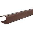 Brown, 1m Ultraframe 25mm End Closure Polycarbonate Glass Conservatory Sheet Trim