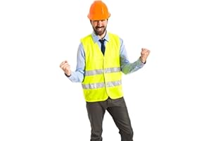 ZLXFT Warnwesten Auto, Warnweste Pannenweste,Warnwesten Auto Pannenweste,Warnwesten Gelb,Sicherheitsweste,Fürs Auto und am Arbeitsplatz