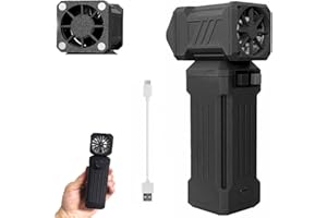 TOERJII Leistungsstarker Mini-Turbo-Jet-Ventilator, Tragbares Mini-Handgebläse mit 150.000 U/min, Turbo-Jet-Ventilator mit Hochgeschwindigkeits, Tragbarer Jet-Gebläse für Reinigung, Camping, Im Freien