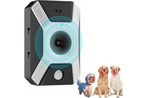 WARDBES Anti Bell Gerät Hunde, 3 Modi Anti Bell für Hunde, 33FT Wiederaufladbares Antibell Ultraschall Gerät, Automatisch Anti-Bell-mittel für Hunde für Kleine Große Hunde, Hunde Bellen Stopper Innen
