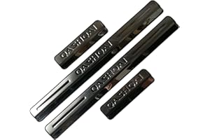 LLWQUANZSS EAGLEG Auto Edelstahl Einstiegsleisten Für NIS-san Qashqai J10 J11 J12 2016 2017 2018 2019 2020 2021 2022 Tuning Zubehör 4 STÜCKE Auto Scuff Plate Türschwelle Sill Aufkleber,Silver