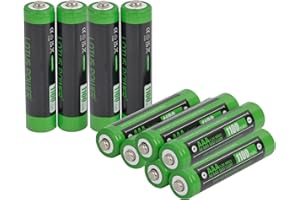 LOTUS POWER 10 sztuk akumulatorów NI-MH AAA, przenośne i wielokrotnego użytku, 1100 mAh, akumulatory AAA 1,2 V (dziesięć akumulatorów)