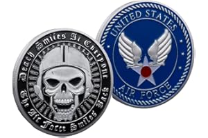 YIQILAFADA Pièce de monnaie de l'armée de l'air des États-Unis - Pièce de défi - Pièce de monnaie pour vétéran