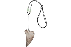 MILISTEN Ocarina a 6 fori Dolomite, mini ocarina flauto strumento musicale con cordino nero strumento musicale