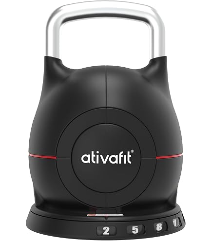 Kettlebell Réglable 7 En 1 BRAINGAIN (3 à 18 Kg) - Mécanisme De Verrouillage Facile, Pour Fitness à Domicile - 14