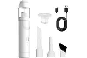 KEVIAN Aspirapolvere Auto, Aspirabriciole Senza Fili, Mini Portatile Aspirapolvere e Soffiatore di Polvere, aspirabriciole adatto per la Pulizia di Auto, Animali Domestici Cani, Camper