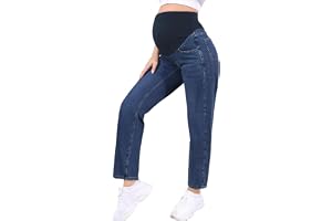 renvena Dam mammajeans raka ben jeans hög midja mammabyxor graviditetsbyxor med mage midjeband mammamode
