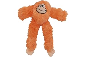 GLORIA LO MEJOR PARA TU MEJOR AMIGO Peluche para perros GLORIA - Tamaño 21 cm - Peluche Mini Kika - Juguete para perros - Peluche con sonido - Textura suave - Muy resistente - Ideal para perros pequeños - Color naranja