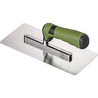 Colorus Profi Venezianische Glättekelle 24 x 11 cm | Venezianerkelle aus Edelstahl, rostfrei | Stucco Kelle mit 2K Griff…